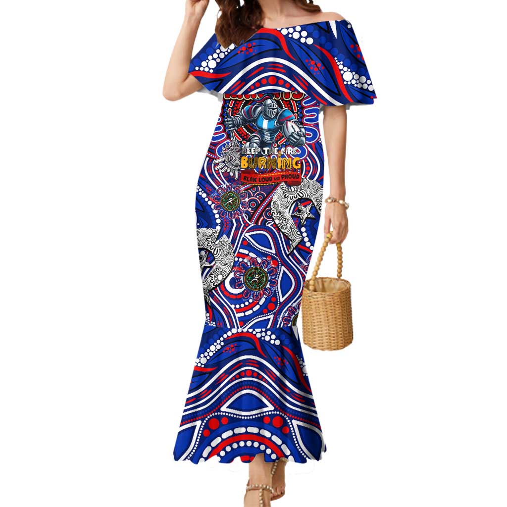 Custom NAIDOC Week 2024 Knights Mermaid Dress Mascot Rugby DT02
