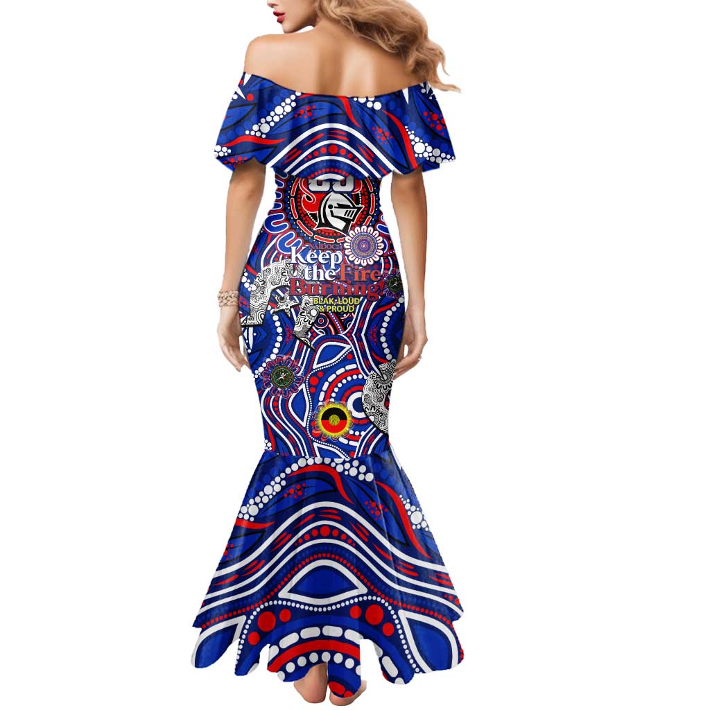 Custom NAIDOC Week 2024 Knights Mermaid Dress Mascot Rugby DT02