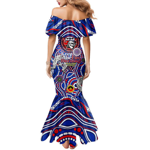 Custom NAIDOC Week 2024 Knights Mermaid Dress Mascot Rugby DT02