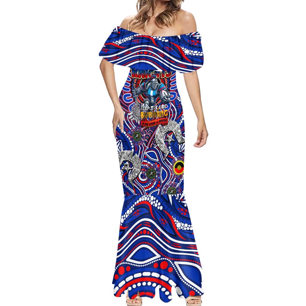 Custom NAIDOC Week 2024 Knights Mermaid Dress Mascot Rugby DT02