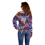 Custom NAIDOC Week 2024 Knights Off Shoulder Sweater Mascot Rugby DT02
