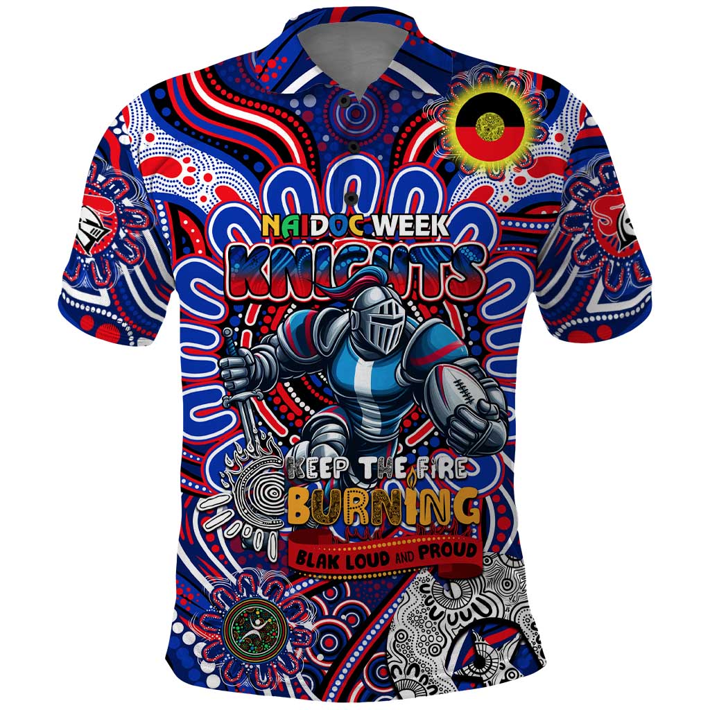 Custom NAIDOC Week 2024 Knights Polo Shirt Mascot Rugby DT02