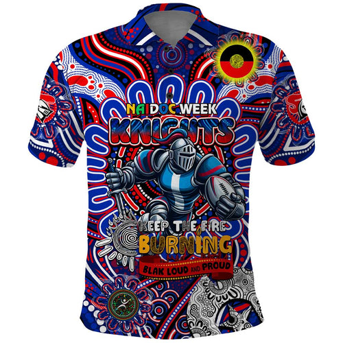 Custom NAIDOC Week 2024 Knights Polo Shirt Mascot Rugby DT02