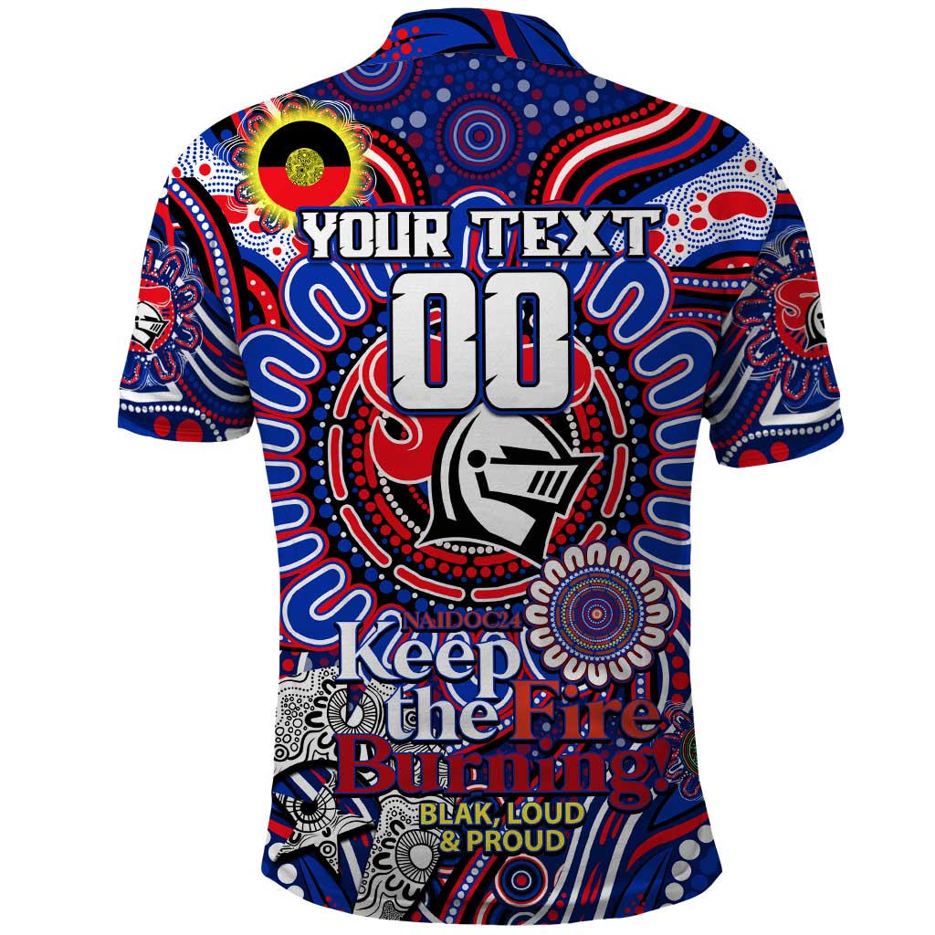 Custom NAIDOC Week 2024 Knights Polo Shirt Mascot Rugby DT02