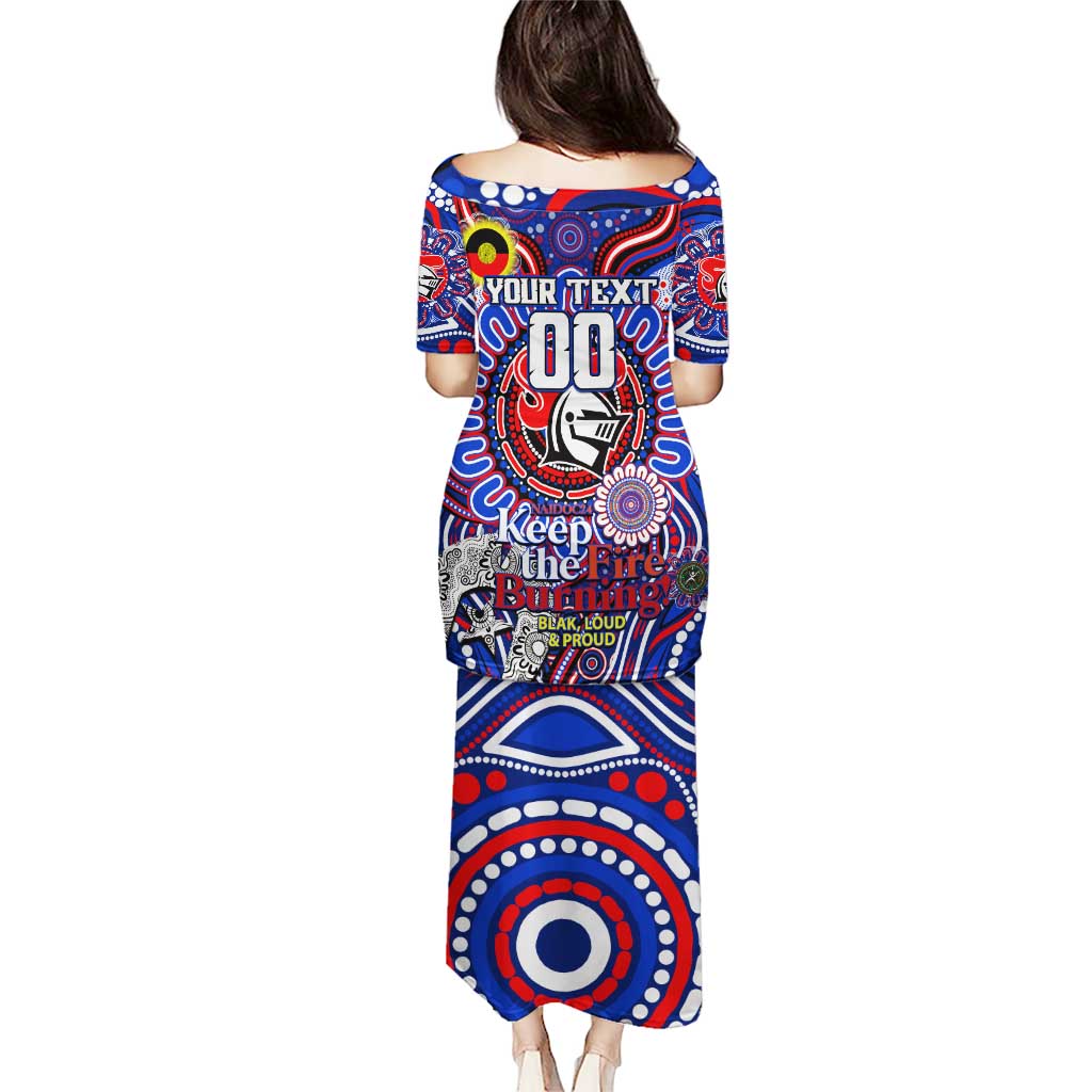 Custom NAIDOC Week 2024 Knights Puletasi Mascot Rugby DT02