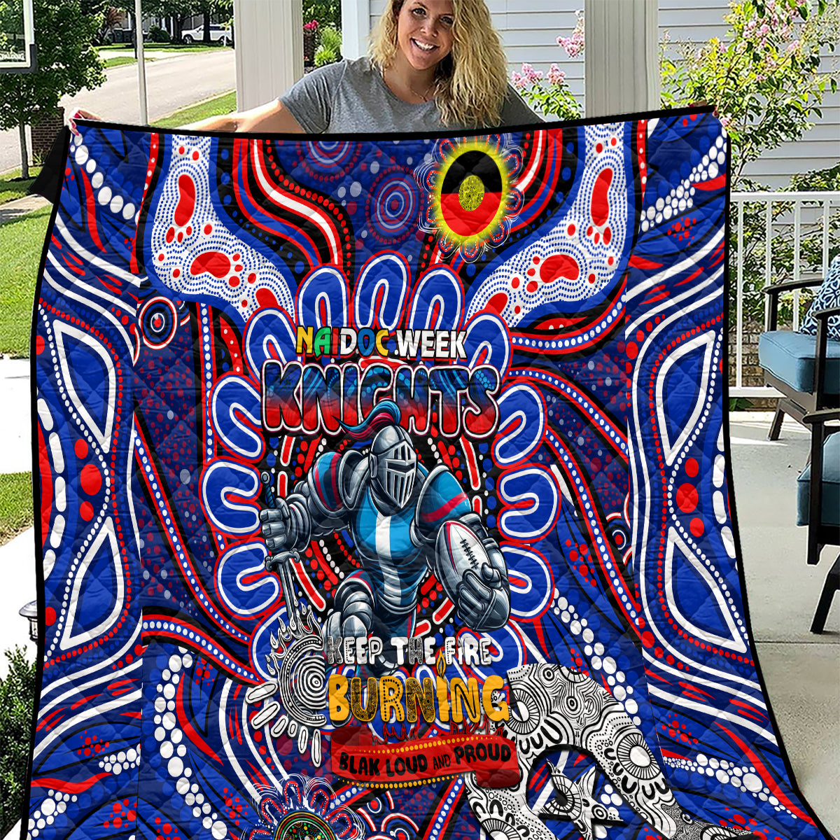 NAIDOC Week 2024 Knights Quilt Mascot Rugby
