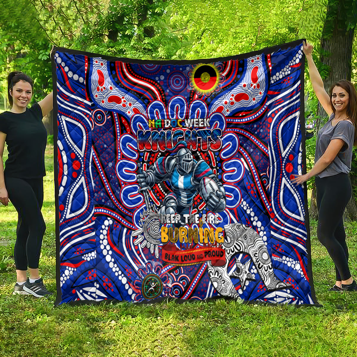 NAIDOC Week 2024 Knights Quilt Mascot Rugby