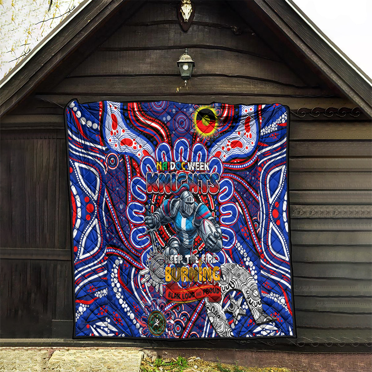 NAIDOC Week 2024 Knights Quilt Mascot Rugby