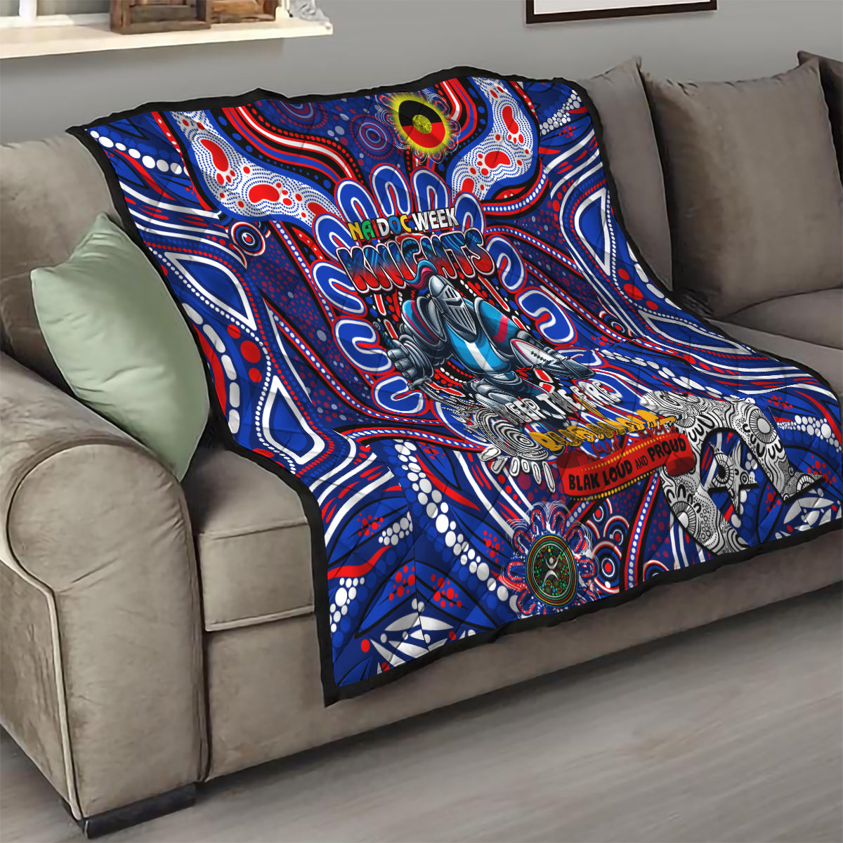NAIDOC Week 2024 Knights Quilt Mascot Rugby