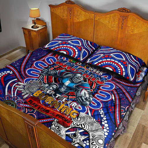 NAIDOC Week 2024 Knights Quilt Bed Set Mascot Rugby