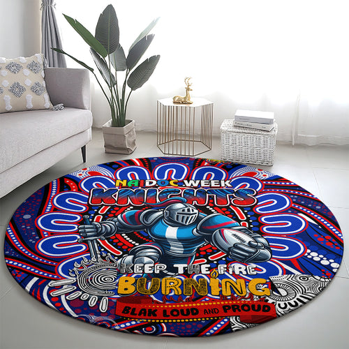 NAIDOC Week 2024 Knights Round Carpet Mascot Rugby