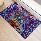 NAIDOC Week 2024 Knights Rubber Doormat Mascot Rugby