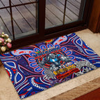 NAIDOC Week 2024 Knights Rubber Doormat Mascot Rugby