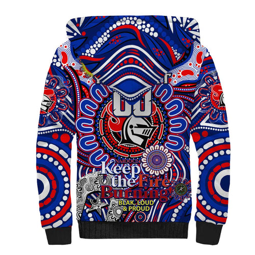 Custom NAIDOC Week 2024 Knights Sherpa Hoodie Mascot Rugby DT02