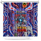 NAIDOC Week 2024 Knights Shower Curtain Mascot Rugby