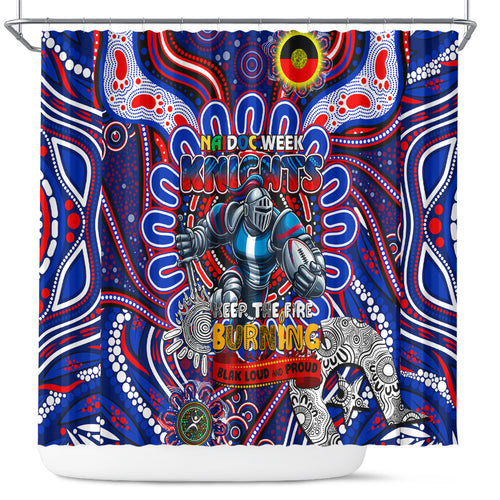 NAIDOC Week 2024 Knights Shower Curtain Mascot Rugby