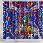 NAIDOC Week 2024 Knights Shower Curtain Mascot Rugby