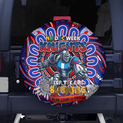 NAIDOC Week 2024 Knights Spare Tire Cover Mascot Rugby
