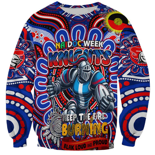 Custom NAIDOC Week 2024 Knights Sweatshirt Mascot Rugby DT02