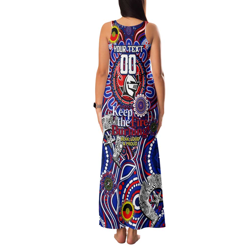 Custom NAIDOC Week 2024 Knights Tank Maxi Dress Mascot Rugby DT02