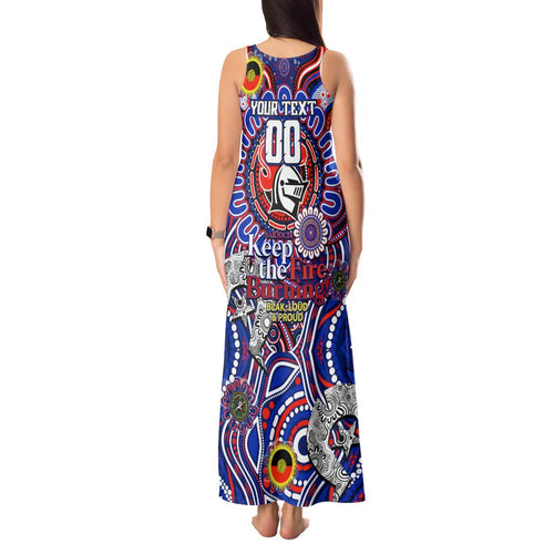 Custom NAIDOC Week 2024 Knights Tank Maxi Dress Mascot Rugby DT02