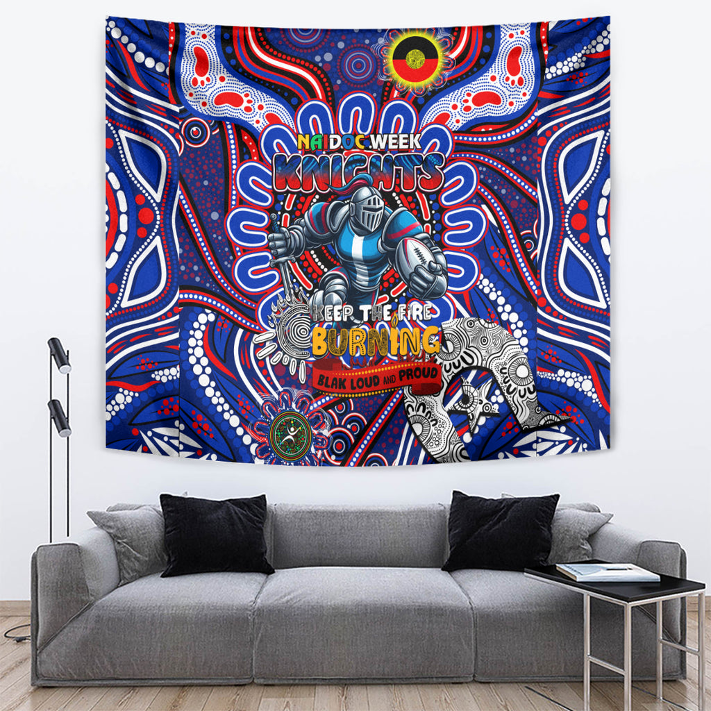 NAIDOC Week 2024 Knights Tapestry Mascot Rugby