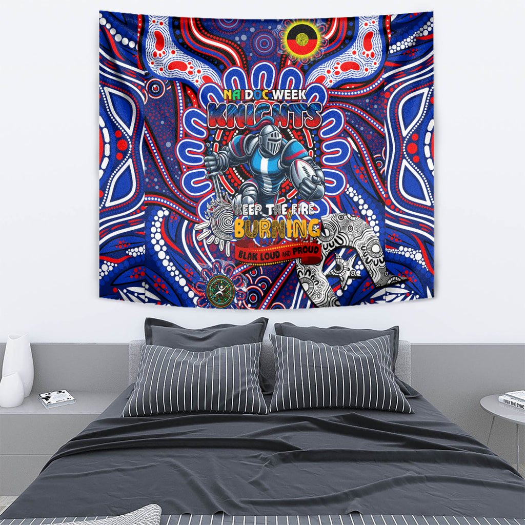NAIDOC Week 2024 Knights Tapestry Mascot Rugby
