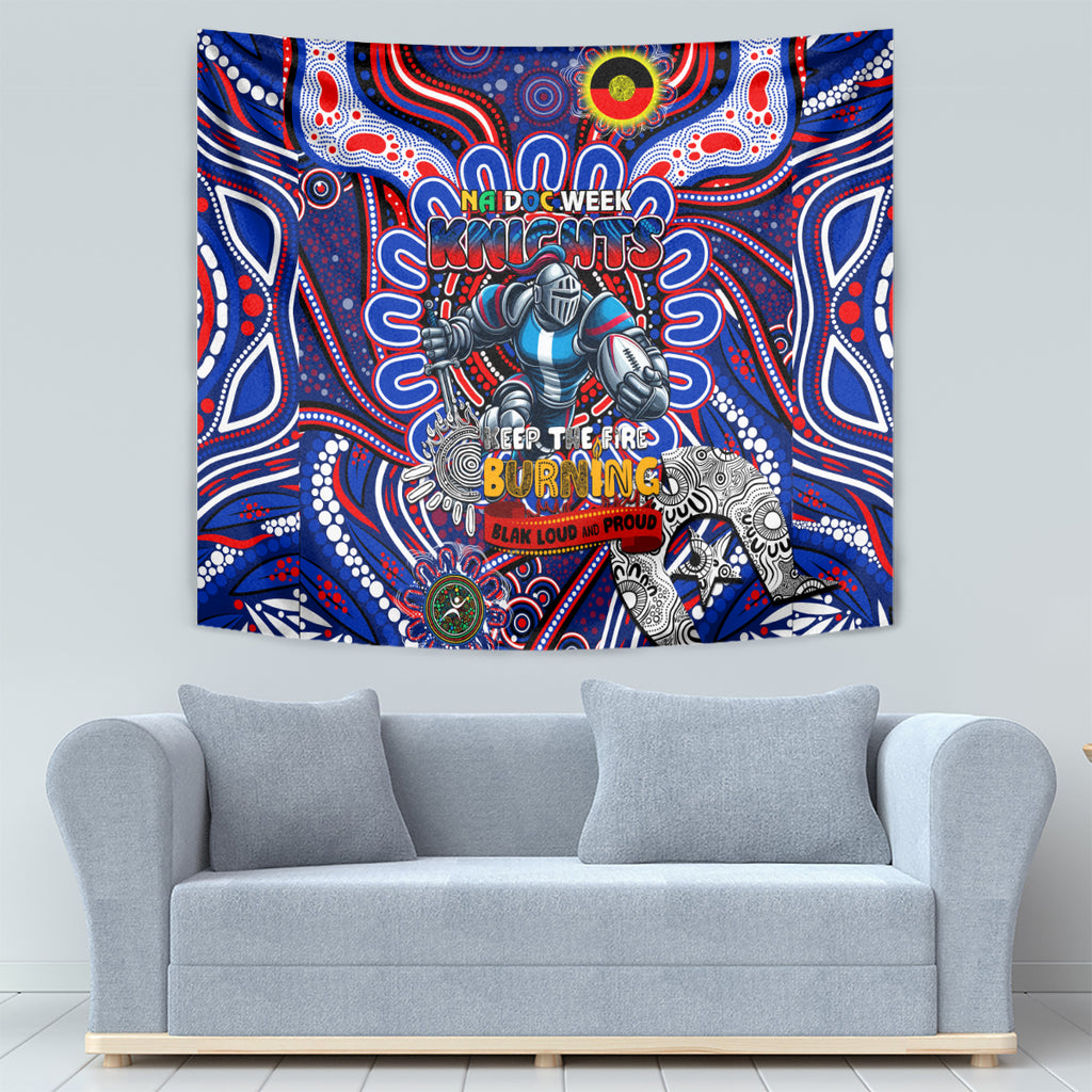 NAIDOC Week 2024 Knights Tapestry Mascot Rugby