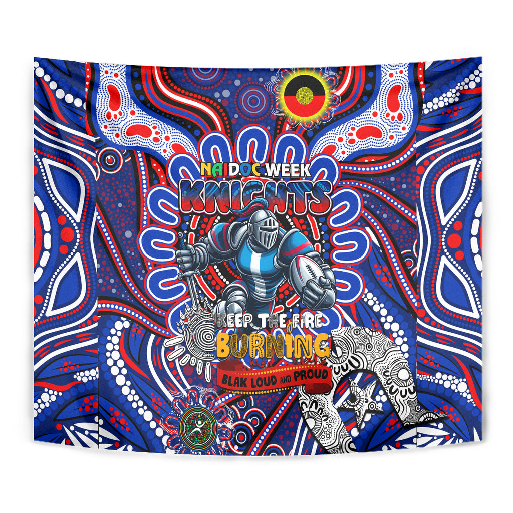 NAIDOC Week 2024 Knights Tapestry Mascot Rugby
