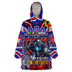 Custom NAIDOC Week 2024 Knights Wearable Blanket Hoodie Mascot Rugby DT02