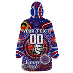 Custom NAIDOC Week 2024 Knights Wearable Blanket Hoodie Mascot Rugby DT02