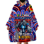 Custom NAIDOC Week 2024 Knights Wearable Blanket Hoodie Mascot Rugby DT02