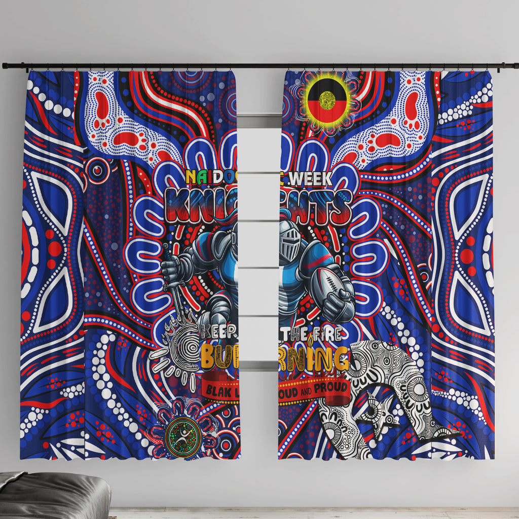 NAIDOC Week 2024 Knights Window Curtain Mascot Rugby