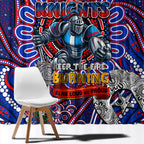 NAIDOC Week 2024 Knights Window Curtain Mascot Rugby