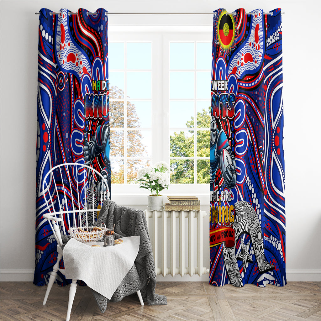 NAIDOC Week 2024 Knights Window Curtain Mascot Rugby