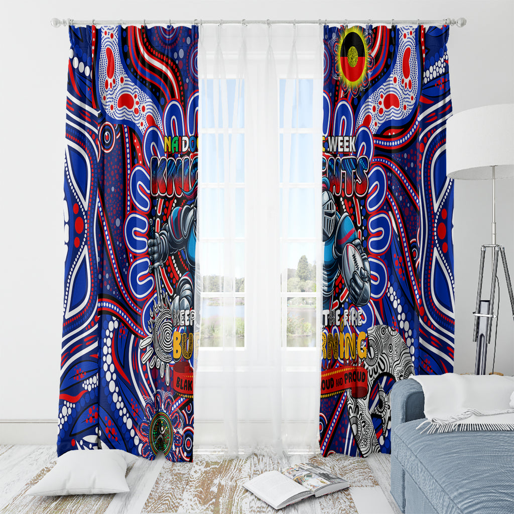 NAIDOC Week 2024 Knights Window Curtain Mascot Rugby