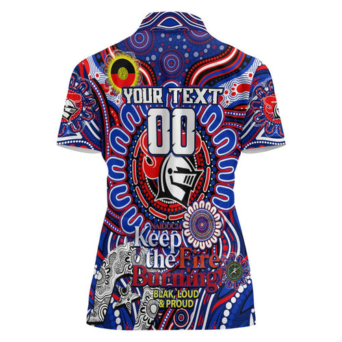 Custom NAIDOC Week 2024 Knights Women Polo Shirt Mascot Rugby DT02