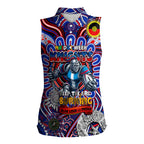 Custom NAIDOC Week 2024 Knights Women Sleeveless Polo Shirt Mascot Rugby DT02