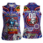 Custom NAIDOC Week 2024 Knights Women Sleeveless Polo Shirt Mascot Rugby DT02