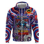 Custom NAIDOC Week 2024 Knights Zip Hoodie Mascot Rugby DT02