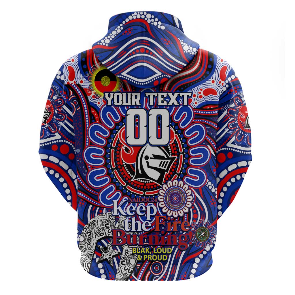 Custom NAIDOC Week 2024 Knights Zip Hoodie Mascot Rugby DT02