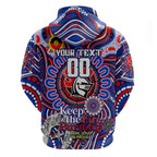Custom NAIDOC Week 2024 Knights Zip Hoodie Mascot Rugby DT02