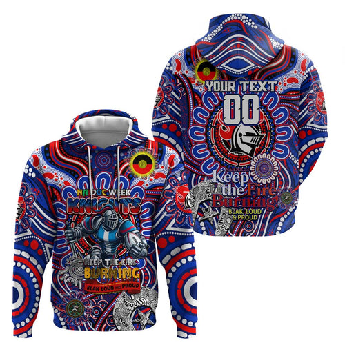 Custom NAIDOC Week 2024 Knights Zip Hoodie Mascot Rugby DT02