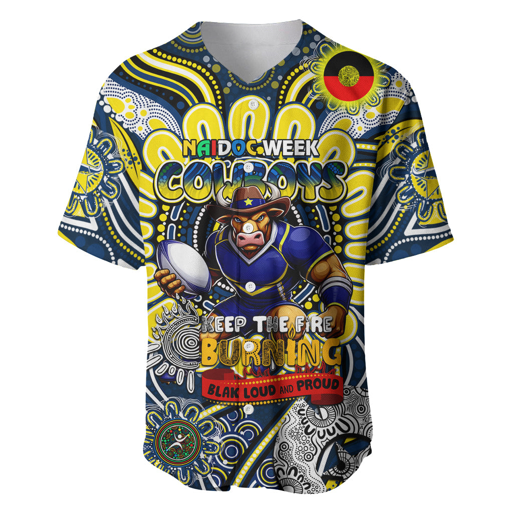 Custom NAIDOC Week 2024 Cowboys Baseball Jersey Mascot Rugby