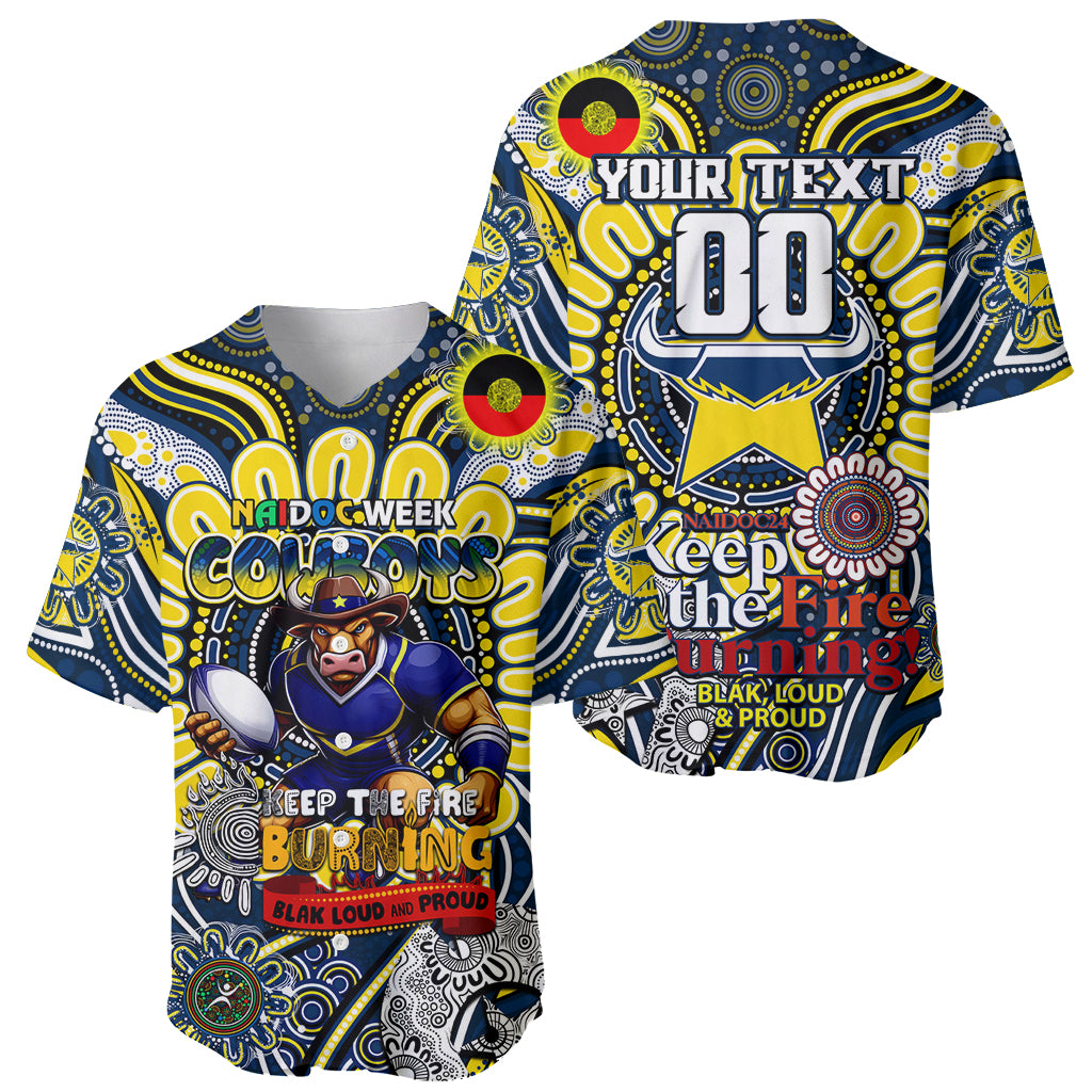 Custom NAIDOC Week 2024 Cowboys Baseball Jersey Mascot Rugby