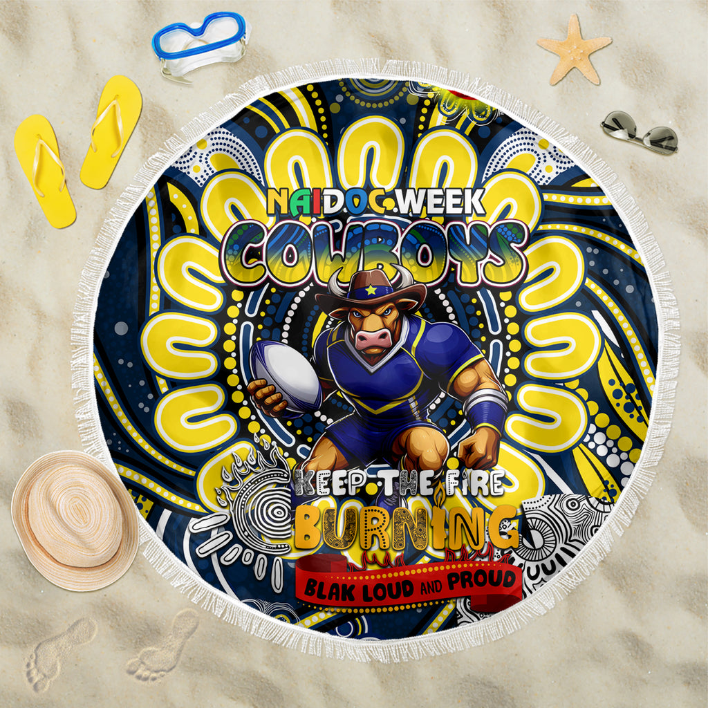 NAIDOC Week 2024 Cowboys Beach Blanket Mascot Rugby
