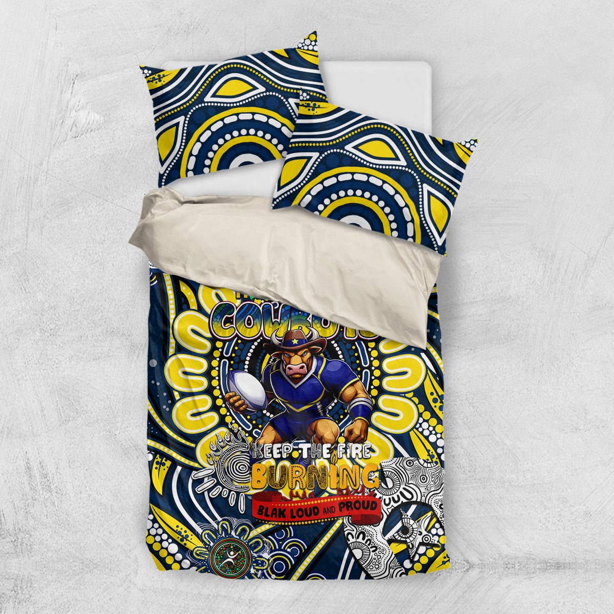 NAIDOC Week 2024 Cowboys Bedding Set Mascot Rugby