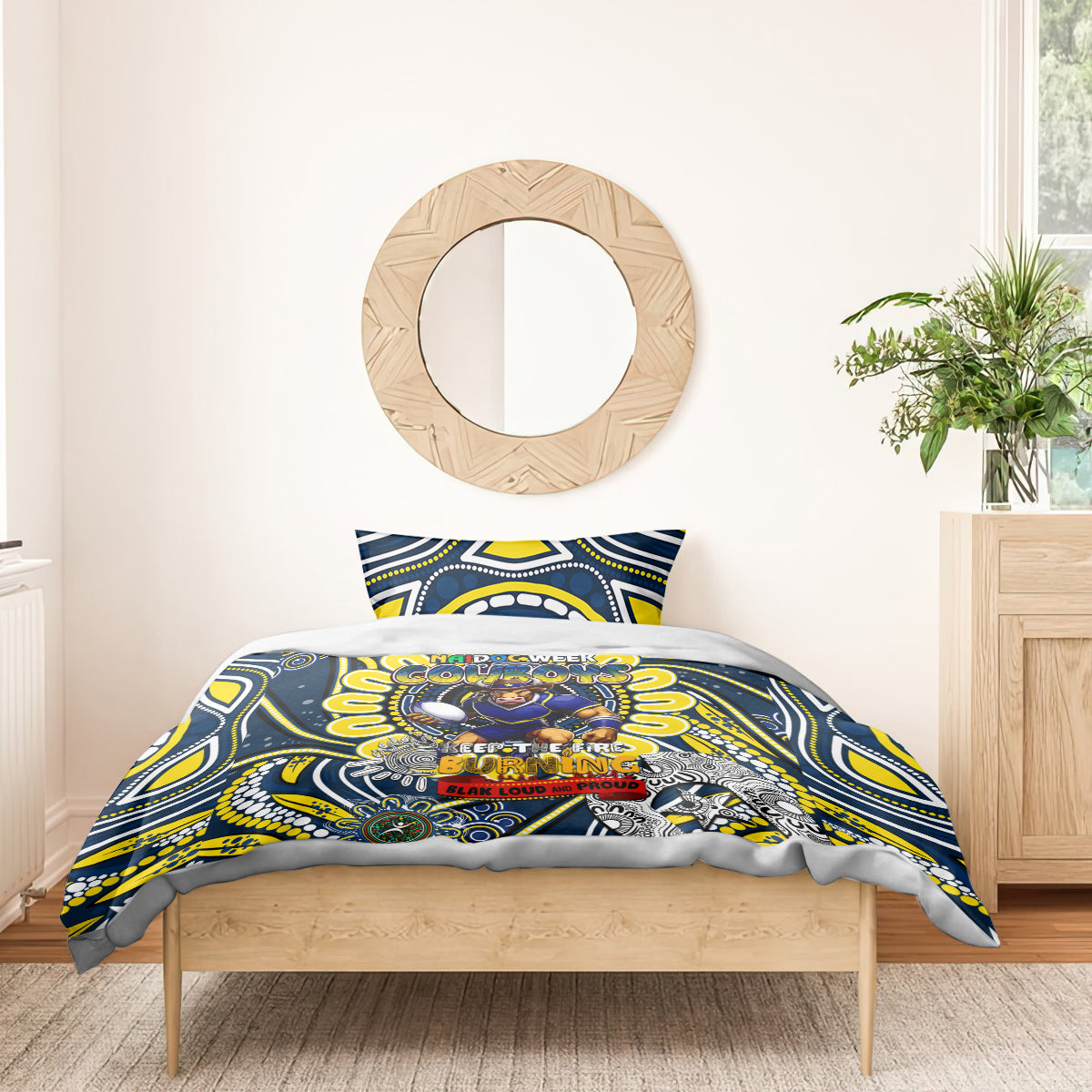 NAIDOC Week 2024 Cowboys Bedding Set Mascot Rugby