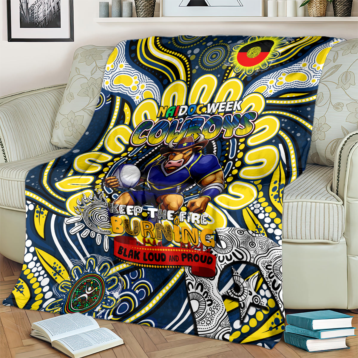 NAIDOC Week 2024 Cowboys Blanket Mascot Rugby