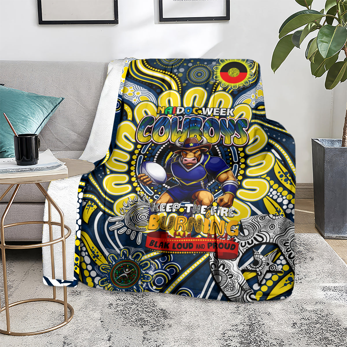 NAIDOC Week 2024 Cowboys Blanket Mascot Rugby